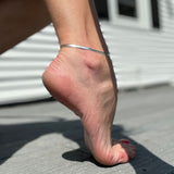 Snake Chain Silver Anklet