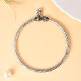 Sesh Silver leg kada anklet