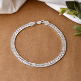 Flat Silver Anklet