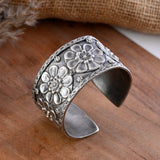 Deepika Silver Bangle Cuff