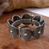 Akshara Silver Bangle