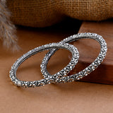 Kajal Silver Bangle