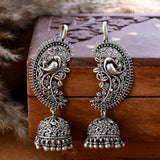 Karnfool Silver Jhumki