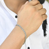 Prism Mens silver bracelet