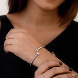 Gargi Silver Bangle