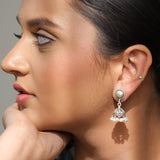 Dhara silver earrings