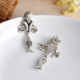 Matsya Silver Earrings