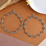 Uma Silver Anklets