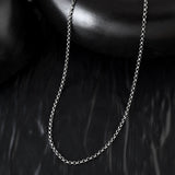Mens sterling silver link chain