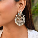 Silver Chandbali