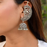 Karnfool Silver Jhumki