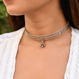 Tribal Silver choker