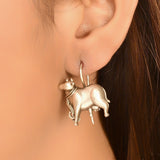 Dhenu silver earrings