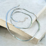 Snake silver waist chain