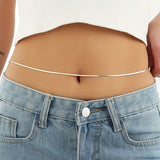 Snake silver waist chain