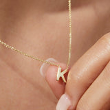 Tiny Letter Necklace