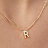 Tiny Letter Necklace