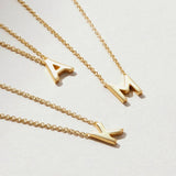 Tiny Letter Necklace