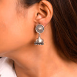 Pushti Tribal Pure Silver Jhumki