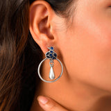 Saarang silver earing