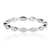 Swarovski Sterling Silver Eternity Band