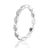 Swarovski Sterling Silver Eternity Band