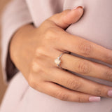 White Opal Ring