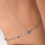 Evil eye anklet
