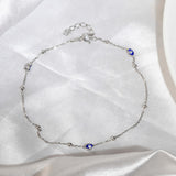 Evil eye anklet