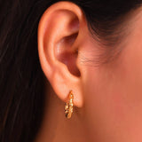 Evelyn twisted hoops