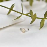 White Opal Ring