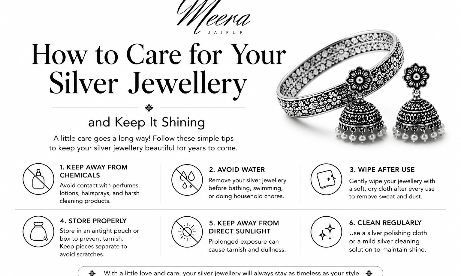 How to Care for Your Silver Jewellery and Keep It Shining