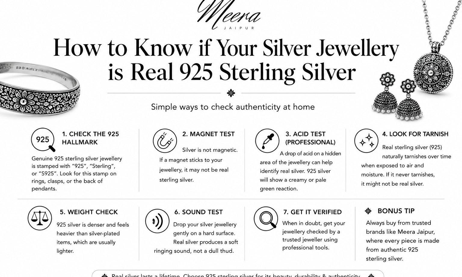 How to Know if Your Silver Jewellery is Real 925 Sterling Silver