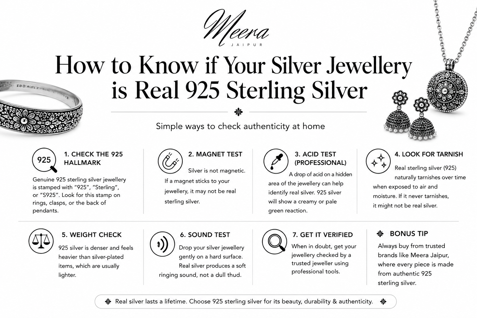 How to Know if Your Silver Jewellery is Real 925 Sterling Silver