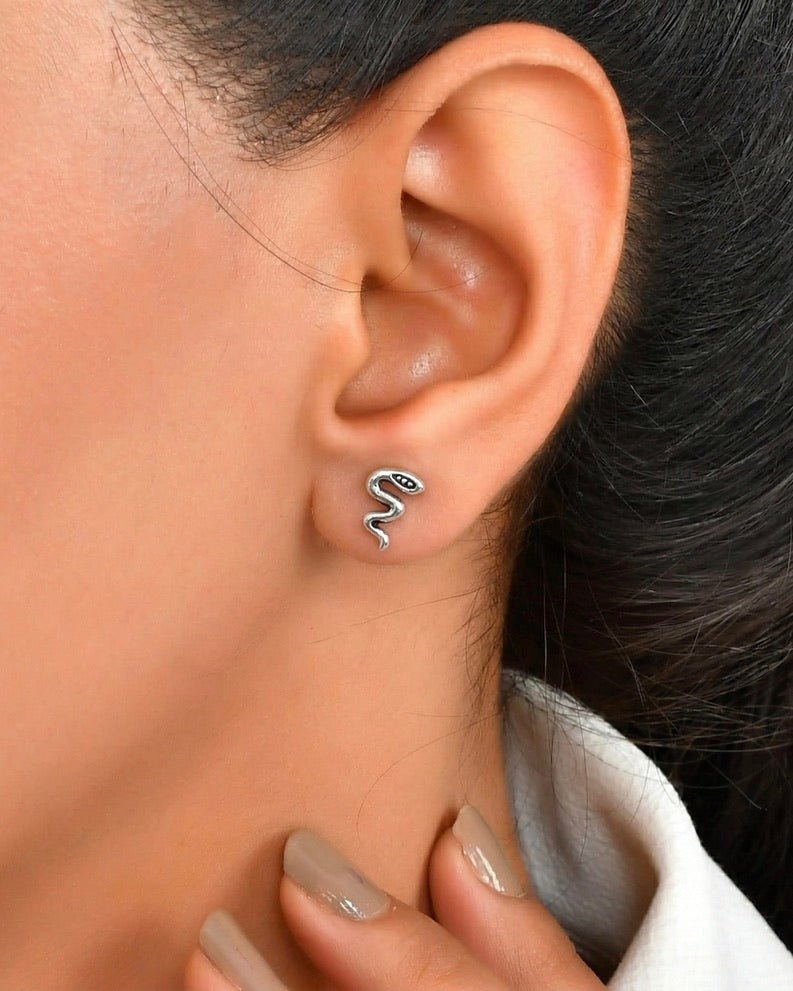 Sarp Studs - 925 Silver Jewellery Meera Jaipur