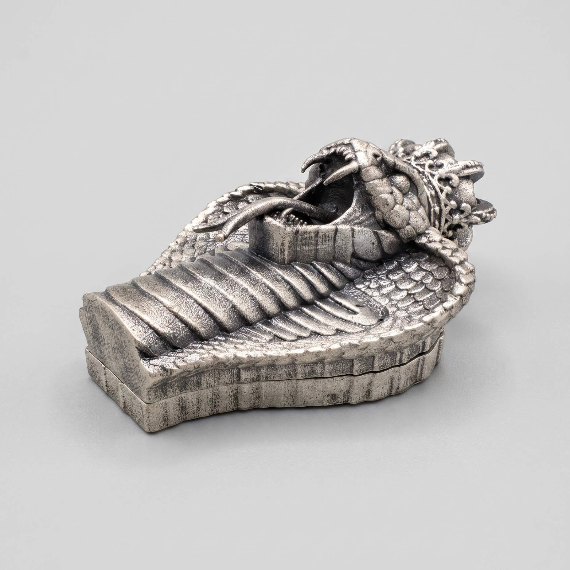 King Cobra Silver Brooch