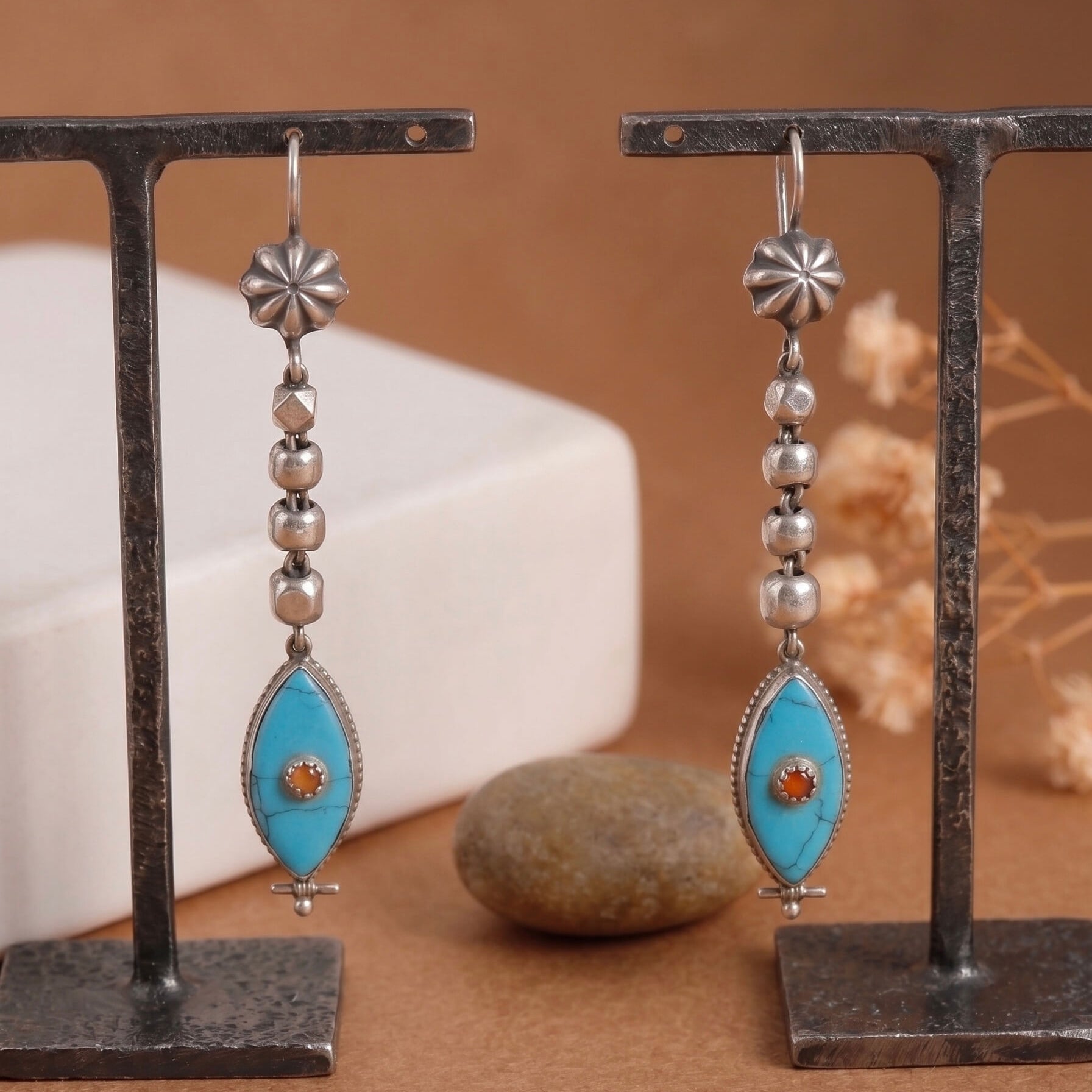divya silver earring