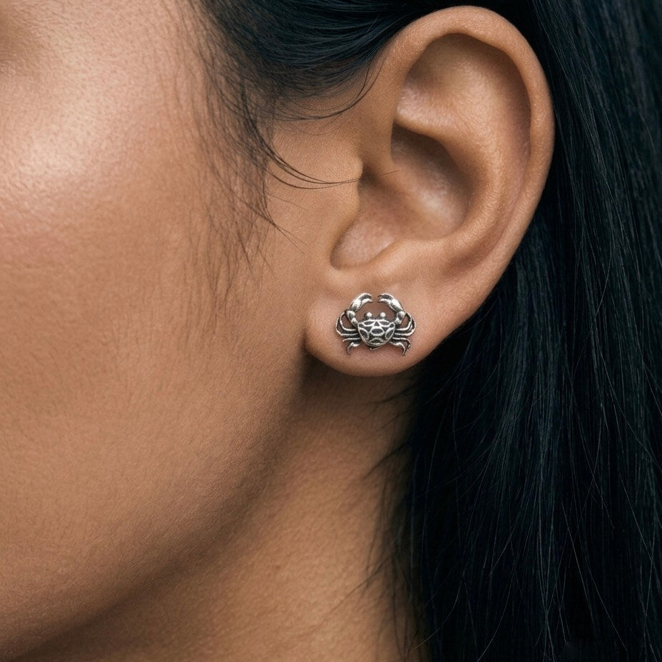 Crab Silver Stud