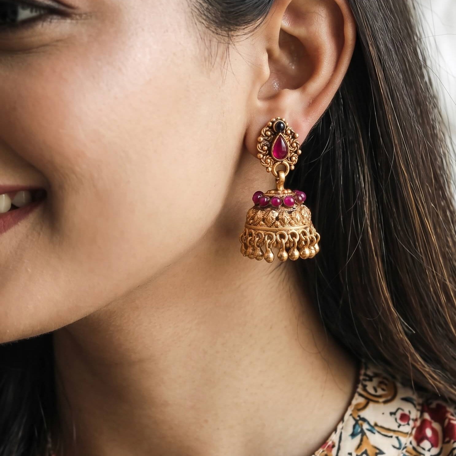 Ansh Silver Jhumki
