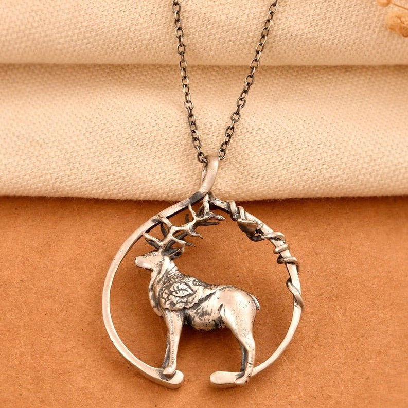 Deer Pendant - 925 Silver Jewellery Meera Jaipur