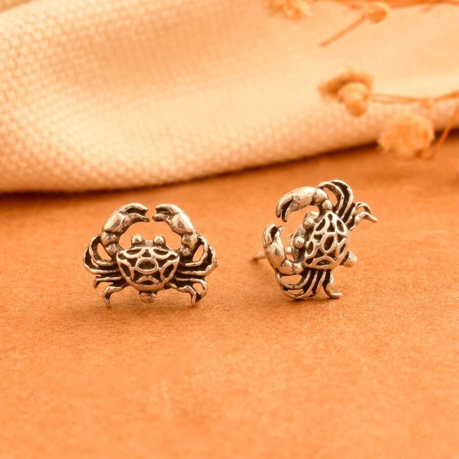 Crab Silver Stud