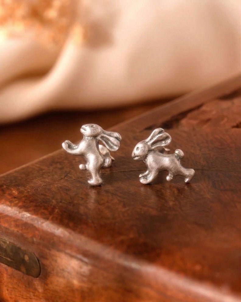 Khargosh Silver Studs - 925 Silver Jewellery Meera Jaipur