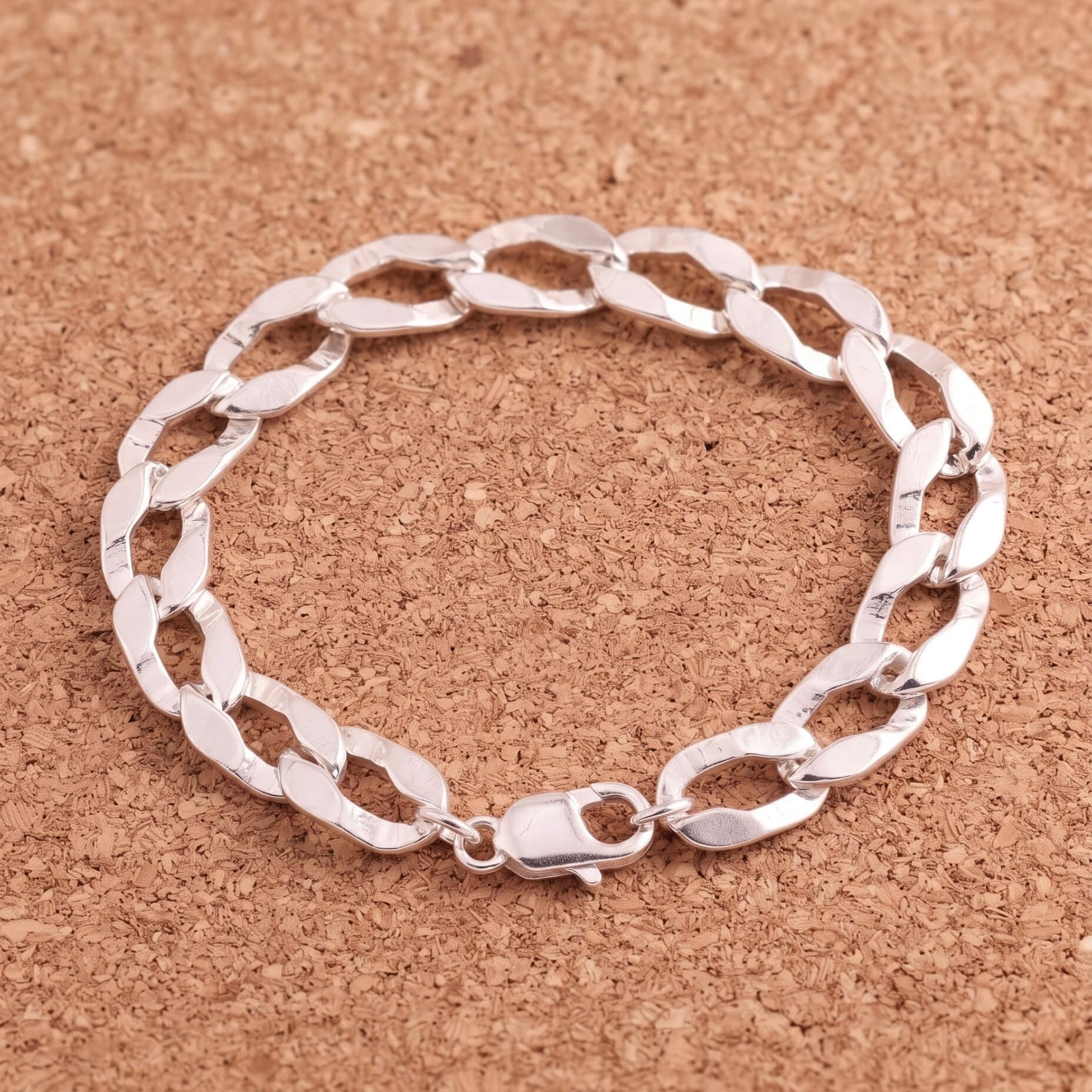 Silver Curb Chain Bracelet
