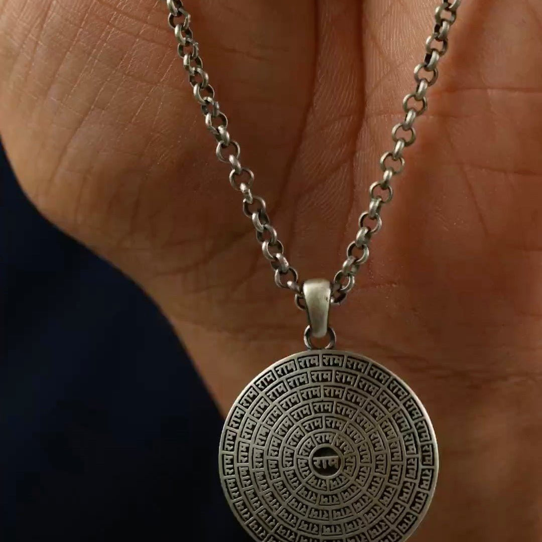 Ram silver pendant - 925 Silver Jewellery Meera Jaipur