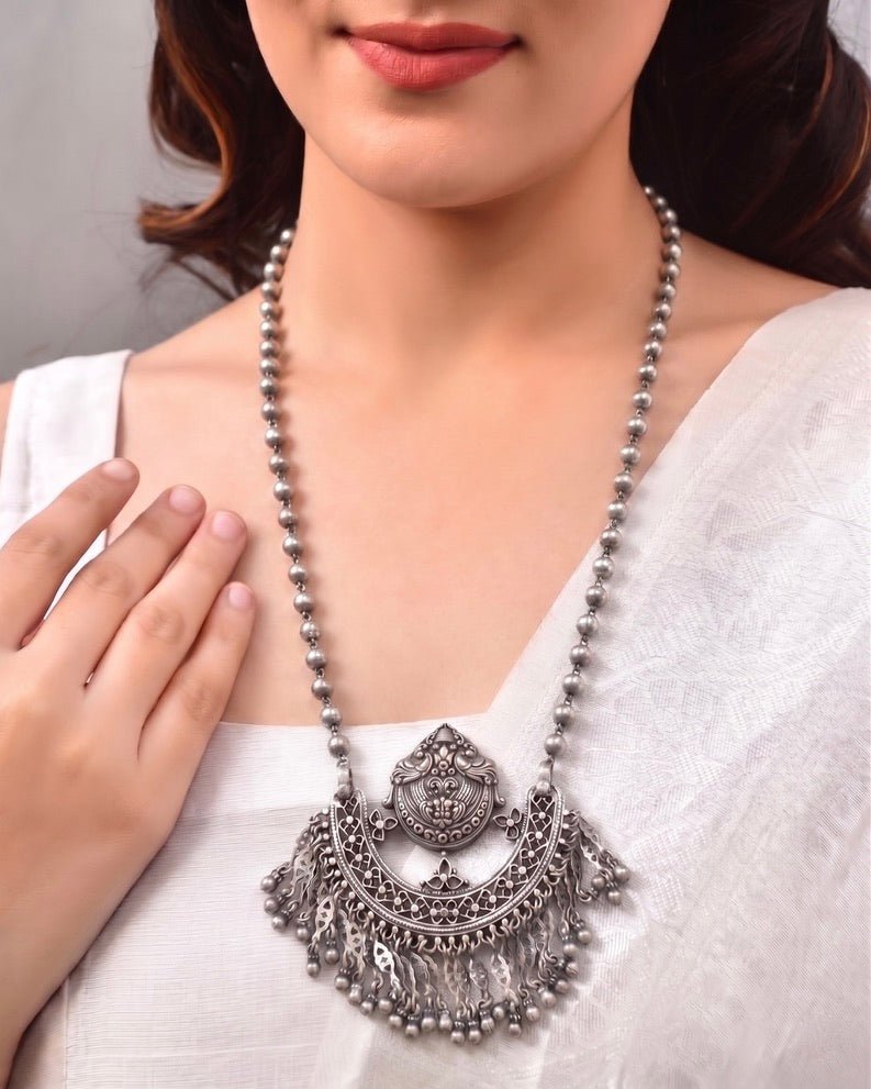Sultana Silver Necklace - 925 Silver Jewellery Meera Jaipur