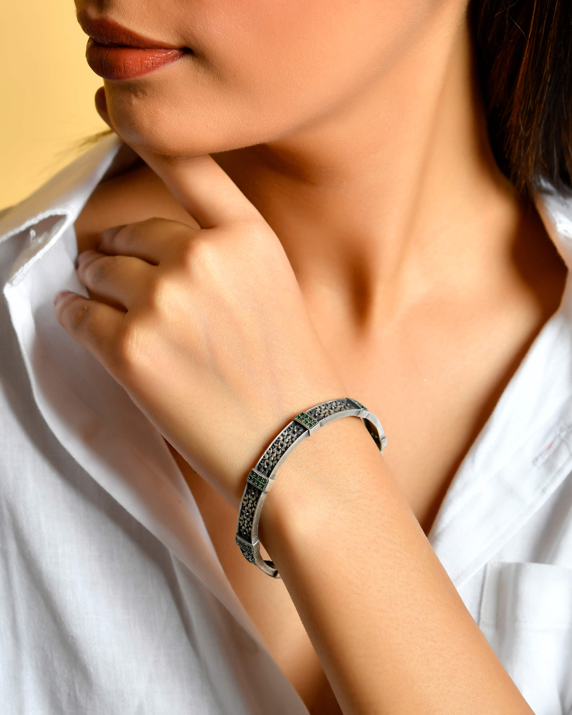 Adva Silver Bangle ✦ - 925 Silver Jewellery Meera Jaipur