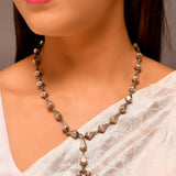 Gayatri silver necklace