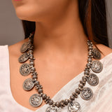 Shakti silver necklace