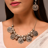 Aloka silver necklace