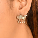 Ushtra silver studs - 925 Silver Jewellery Meera Jaipur